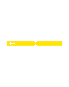 250x20mm Yellow Self-Tie Loop Lock Labels