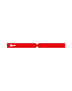 250x20mm Red Self-Tie Loop Lock Labels