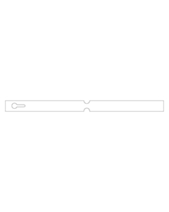 300x20mm White Self-Tie Loop Lock Labels