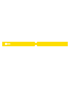 300x20mm Yellow Self-Tie Loop Lock Labels