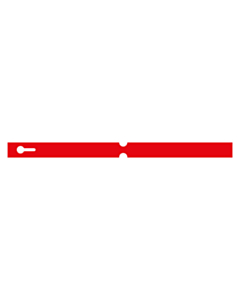 300x20mm Red Self-Tie Loop Lock Labels