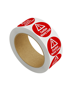 Caution Heavy Load Labels 50mm