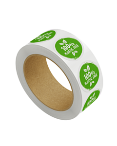 100% Plastic Free Stickers