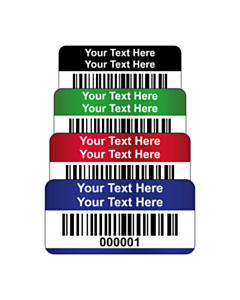 Destructible Vinyl Asset Labels Barcode 30x15mm