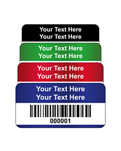 Destructible Vinyl Asset Labels Barcode 40x20mm