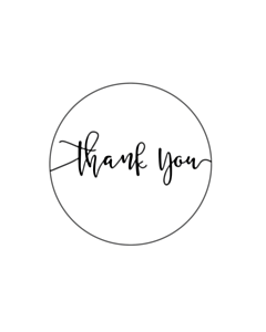 Thank You Stickers 40mm