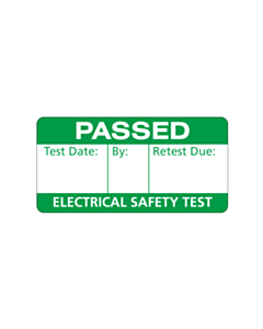 Passed PAT Test Label 40x20mm