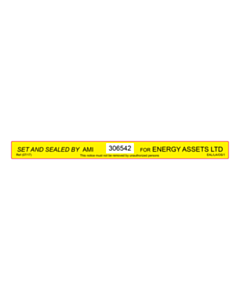 Energy Assets Ltd Set & Sealed By AMI Labels