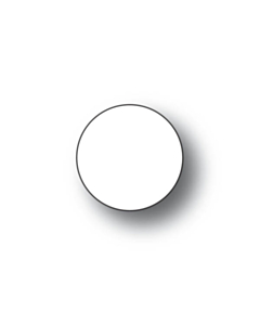 Blank White Label 20mm Permanent