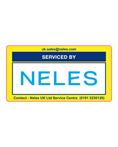105x56mm Serviced By Neles Labels