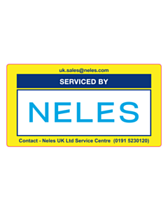 150x80mm Serviced By Neles Labels