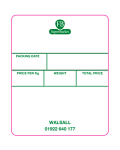 FB Supermarket Avery Berkel XS Labels