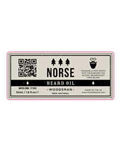 Woodsman Beard Oil Labels