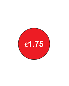 £1.75 Price Labels 20mm Removable