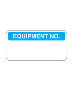 Equipment No Label 40x20mm