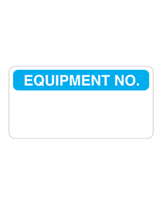 Equipment No Label 70x35mm