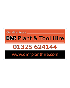DMR Plant Hire Labels