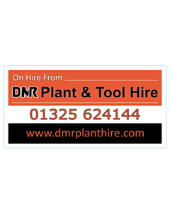 275x140mm DMR Plant Hire Labels