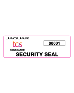 Jaguar Racing Security Seal Labels