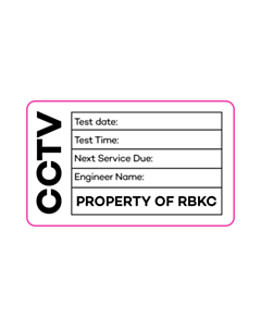 CCTV Inspection Labels