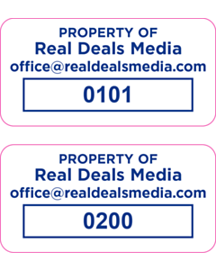 Property of Real Deals Media Asset Labels
