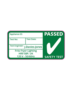 UL Approved PAT Test Labels