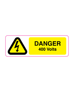 Danger 400 Volts Labels