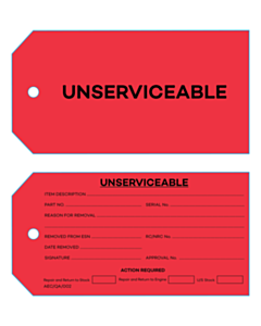 Unserviceable Tags