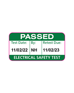 Passed Electrical Safety Test Labels