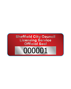 Sheffield City Council Silver Void Asset Labels