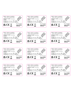 Fritz Fryer UAE Labels - 12 Sorts
