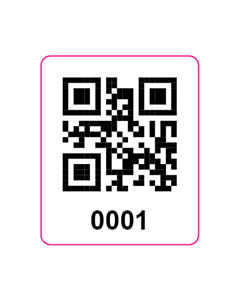 25x30mm QR Code Labels