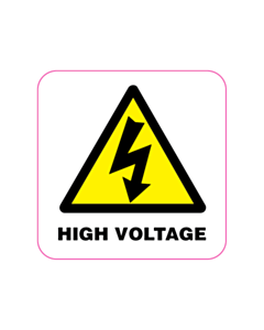 25x25mm UL Approved Electrical Warning Labels