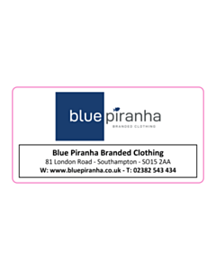 Blue Piranha Address Labels