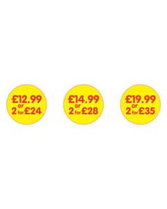 30m Price Labels - 3 Sorts