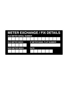 Meter Exchange Labels