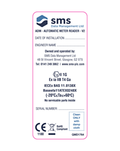 ADM Automatic Meter Reader Labels