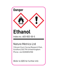 55x32mm Ethanol CLP Labels