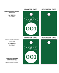 Ruffer LLP Cloakroom Tags