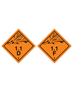 100x100mm 1.1F & 1.1D Labels