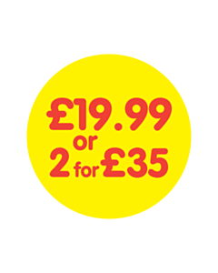£19.99 or 2 for £35 Labels