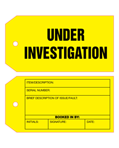 Under Investigation Tags