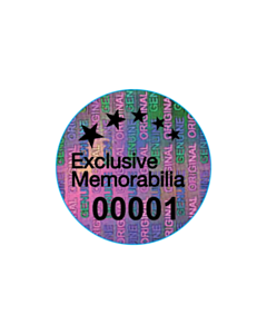 Exclusive Memorabilia Labels