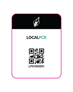 Local PCR QR Code Labels 35 x 27mm