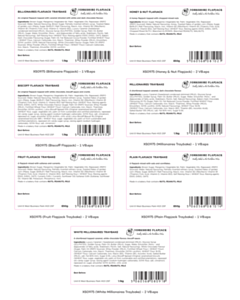 Yorkshire Flapjack Traybake Labels 