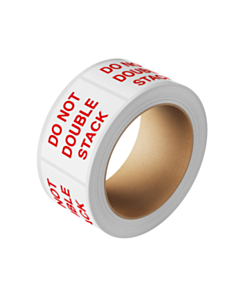 Red Do Not Double Stack Labels 150x100mm