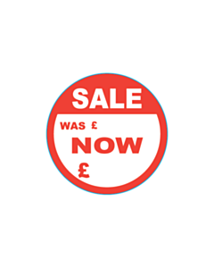 Sale Was / Now Stickers