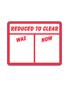 Gardentime Reduced to Clear Labels 40x50mm