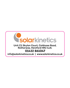 70x30mm Solar Kinetics Contact Label 