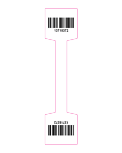 105x25mm Barcoded Jewellery Tags 